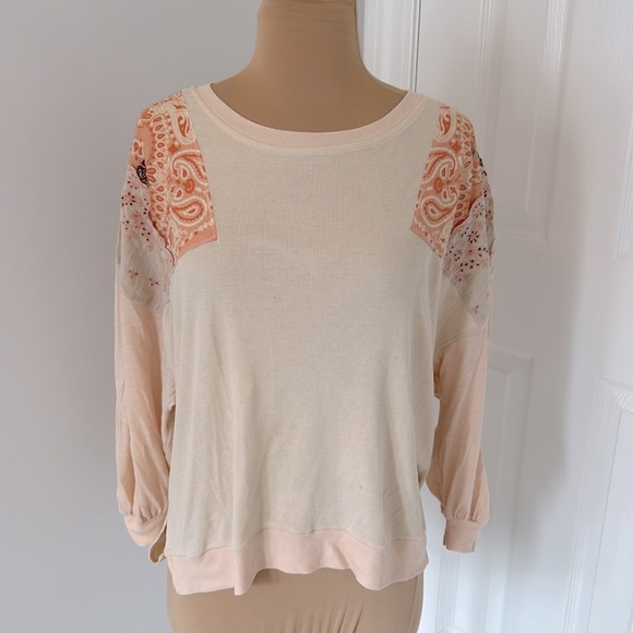 We The Free Feelin It Bandanna Patchwork Top - Picture 3 of 10